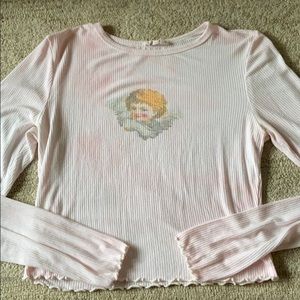 Forever 21 Pink-Dyed Long Sleeve